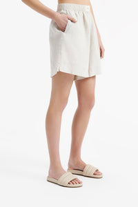 Nude Lucy Lounge Heritage Linen Short in Natural