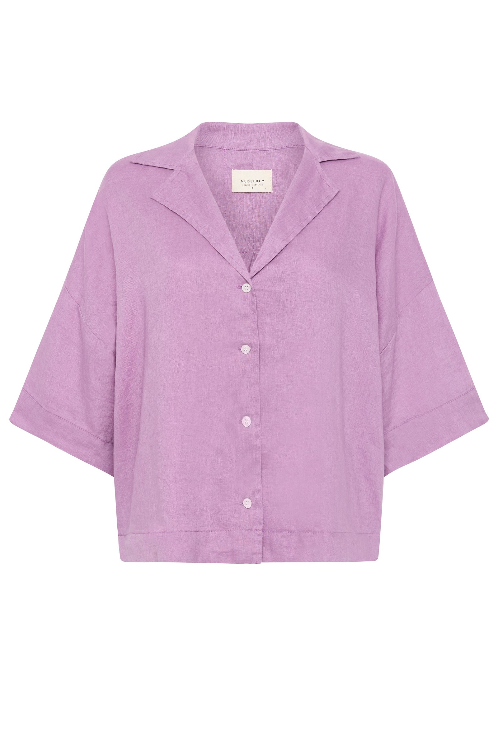 Lounge Linen Shirt Grape 