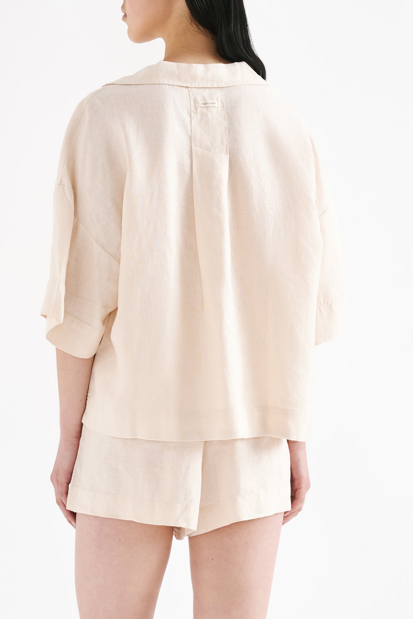 Lounge Linen Shirt Pannacotta 