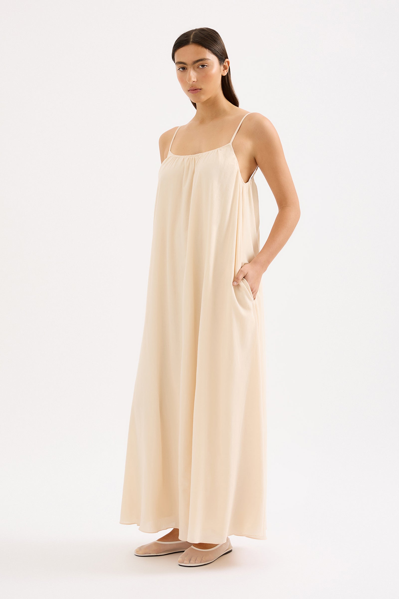 Stace Maxi Dress Pannacotta 