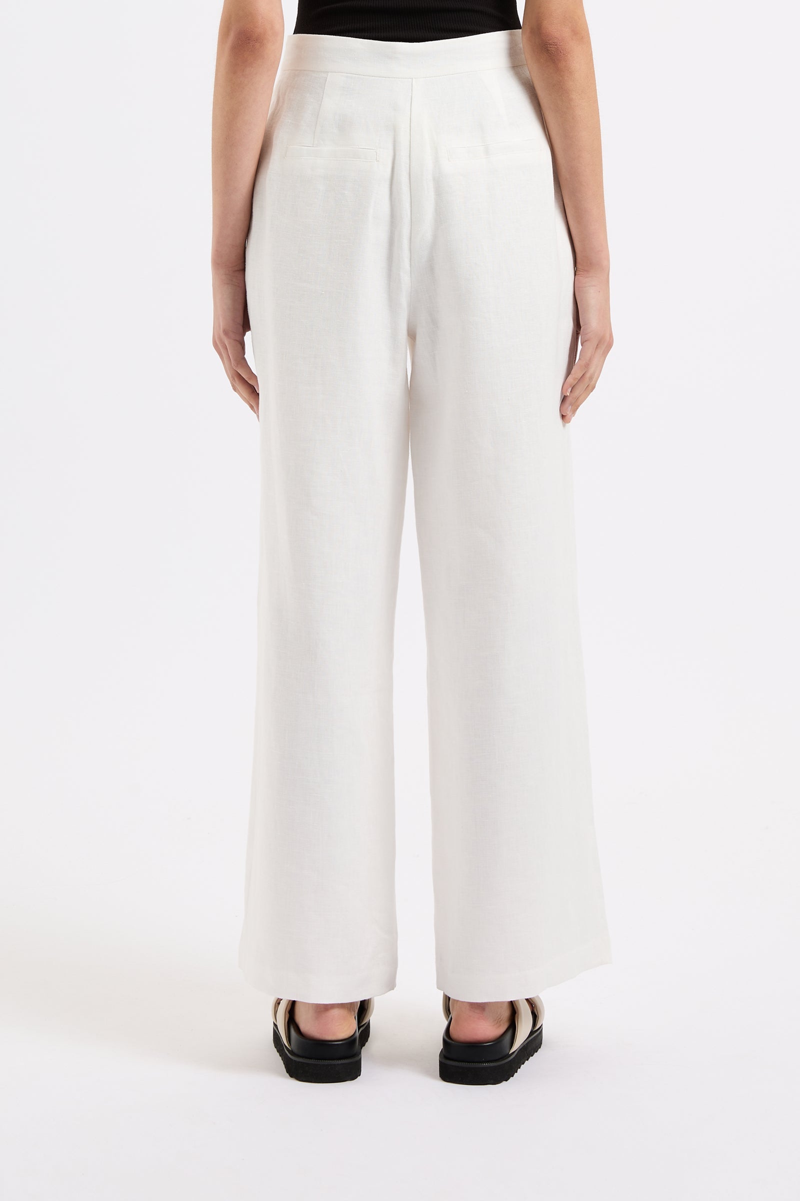 Thilda Linen Culotte White 