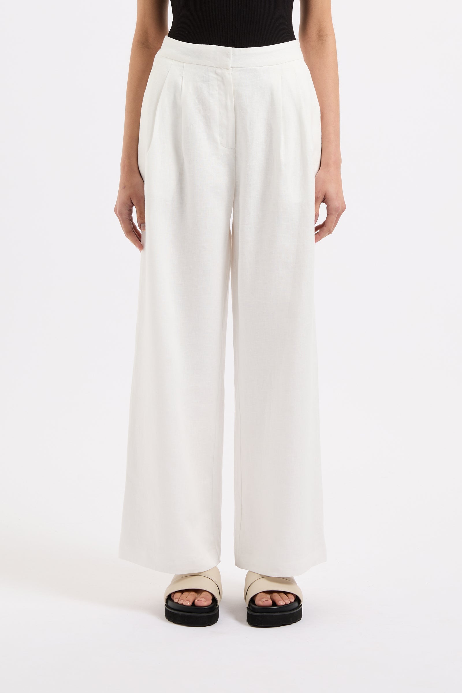 Thilda Linen Culotte White 