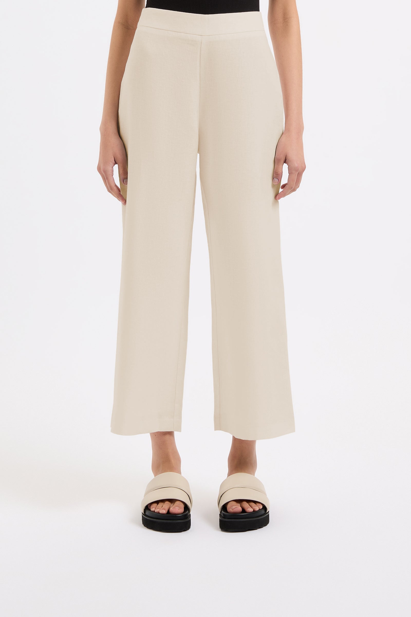 Thilda Linen Culotte Natural 