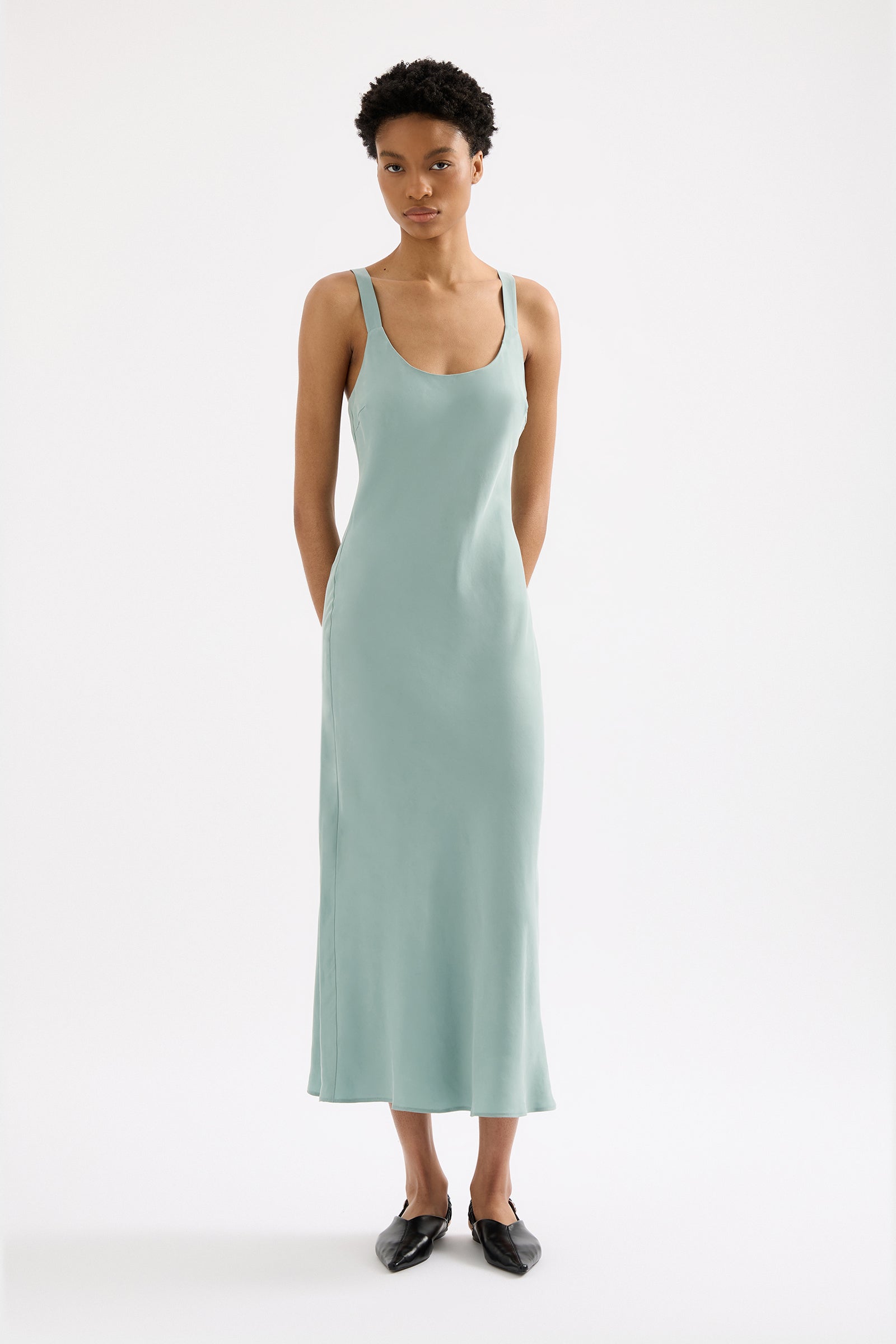 Ren Cupro Slip Dress Capri 