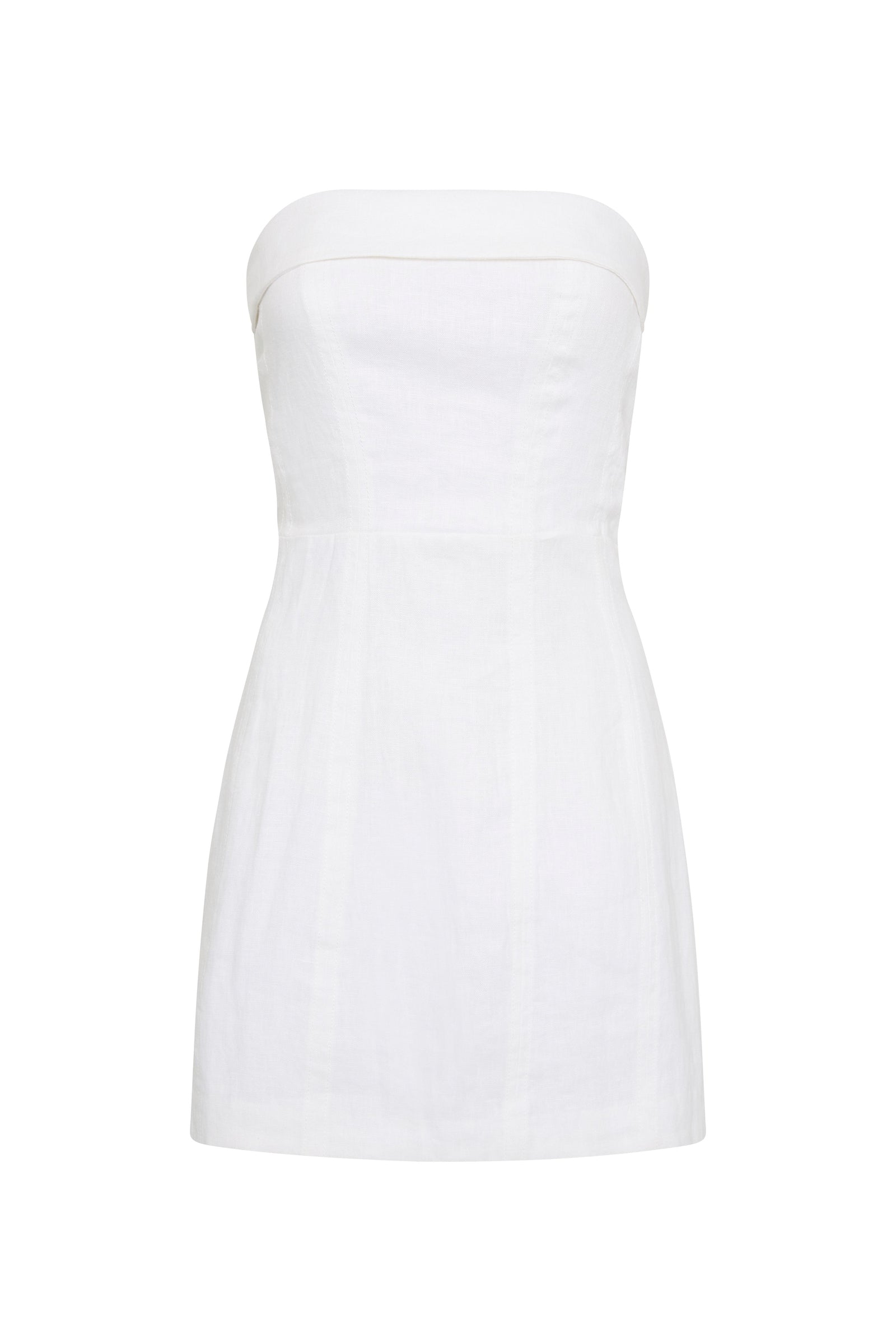 Lyra Linen Dress White 